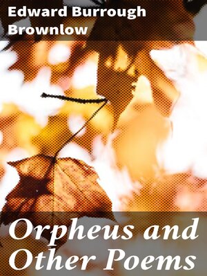 cover image of Orpheus and Other Poems